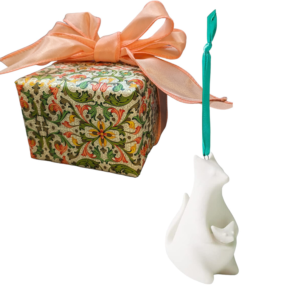 Jonathan Adler Kangaroo Christmas Ornament - Gift Wrapped